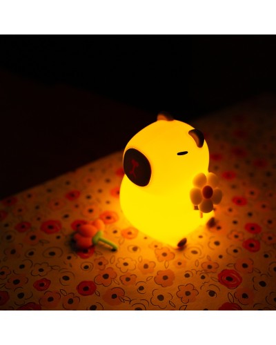 MARY'S LAMPKA NOCNA LED Kapibara Florystka RGB