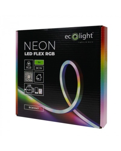 TAŚMA LED NEON RGB 3M 5V