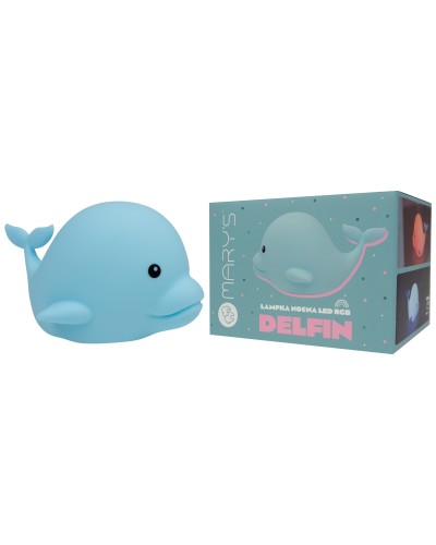 MARY'S LAMPKA NOCNA LED RGB DELFIN