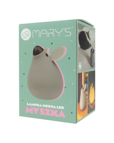 MARY'S lampka nocna LED Myszka szara