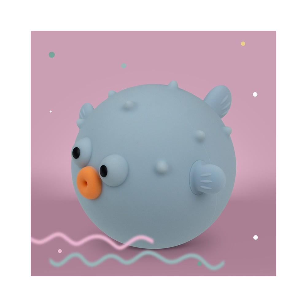 MARY'S lampka nocna LED Rybka rozdymka niebieska