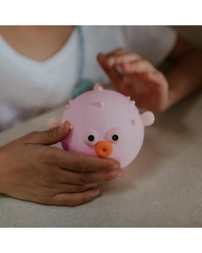 MARY'S lampka nocna LED Rybka rozdymka różowa