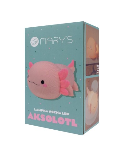 MARY'S lampka nocna LED Aksolotl różowy