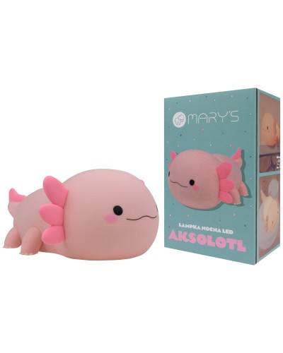 MARY'S lampka nocna LED Aksolotl różowy