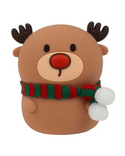 MARY'S lampka nocna LED Reniferek z szalikiem