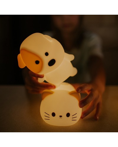 MARY'S lampka nocna LED RGB Leniwy Piesek