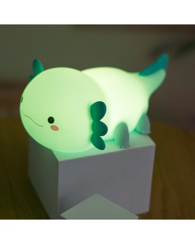 MARY'S lampka nocna LED Aksolotl niebieski