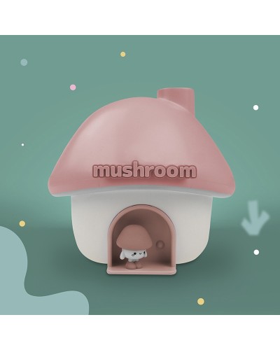 MARY'S Nawilżacz powietrza LED Grzybek różowy