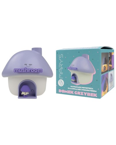 MARY'S Nawilżacz powietrza LED Grzybek fioletowy