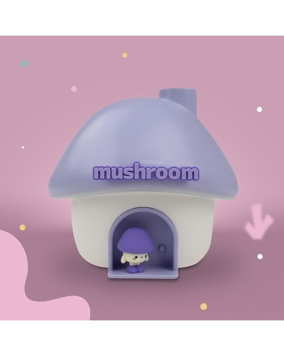 MARY'S Nawilżacz powietrza LED Grzybek fioletowy