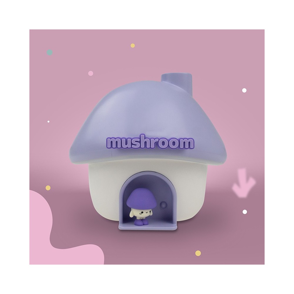 MARY'S Nawilżacz powietrza LED Grzybek fioletowy