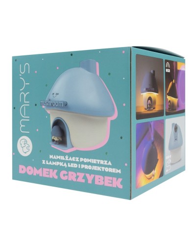 MARY'S Nawilżacz powietrza LED Grzybek niebieski