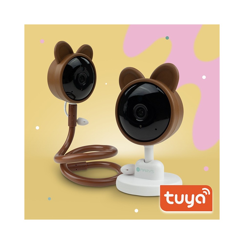 MARY'S Niania kamera elektroniczna Miś brązowy WiFi TUYA