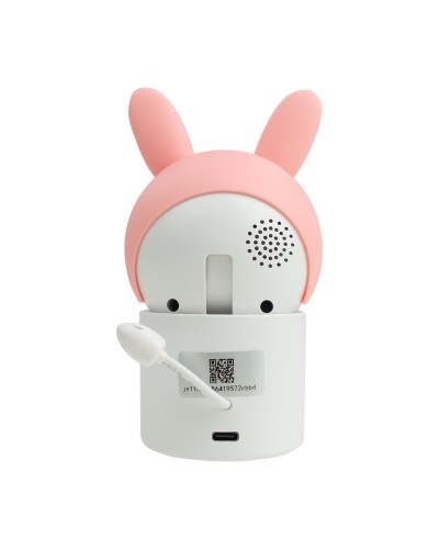 MARY'S Obrotowa niania kamera elektroniczna Królik różowy WiFi TUYA