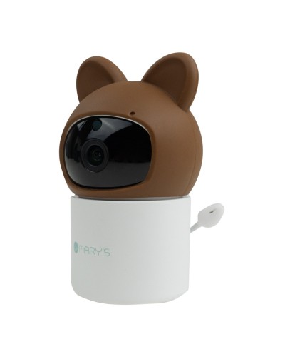 MARY'S Obrotowa niania kamera elektroniczna Miś brązowy WiFi TUYA