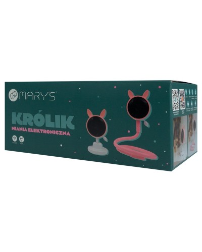 MARY'S Niania kamera elektroniczna Królik różowy WiFI TUYA