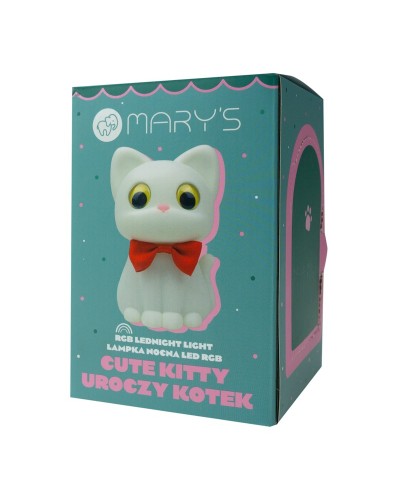 MARY'S Lampka nocna LED Uroczy Kotek