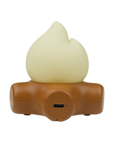 MARY'S lampka nocna LED Płomyk na drewnie