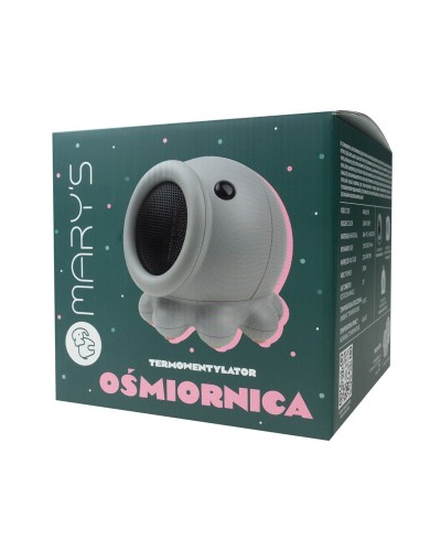 MARY'S Mini termowentylator ośmiornica szara