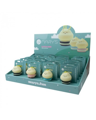 MARY'S breloczek LED mała pszczółka ZESTAW (24szt)