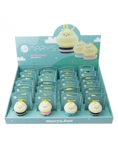 MARY'S breloczek LED mała pszczółka ZESTAW (24szt)