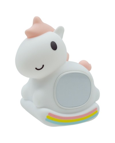 MARY'S lampka nocna z budzikiem Jednorożec na biegunach