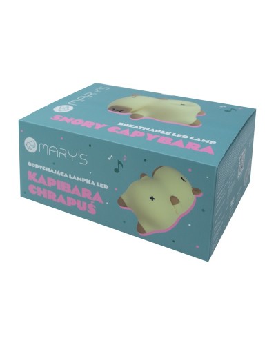 MARY'S oddychająca lampka LED Kapibara Chrapuś