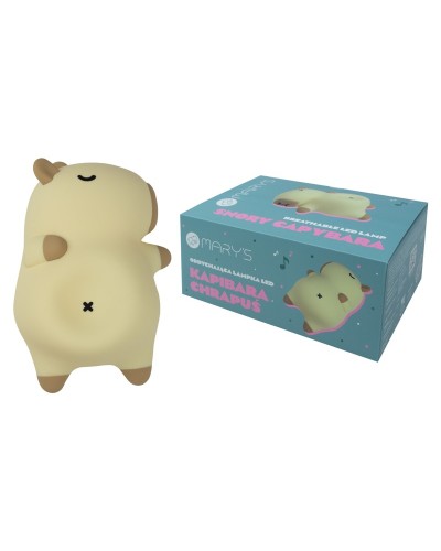 MARY'S oddychająca lampka LED Kapibara Chrapuś