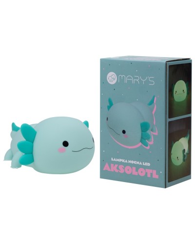MARY'S lampka nocna LED Aksolotl niebieski