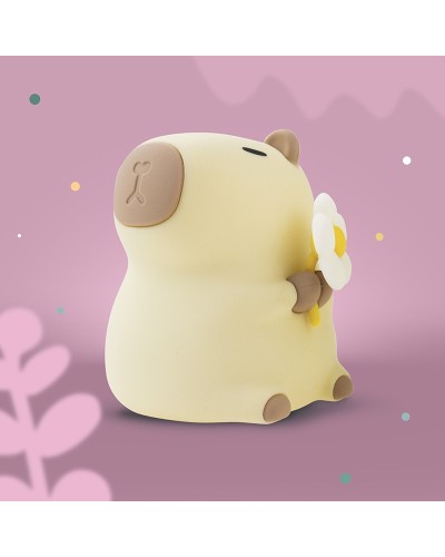 MARY'S LAMPKA NOCNA LED Kapibara Florystka RGB