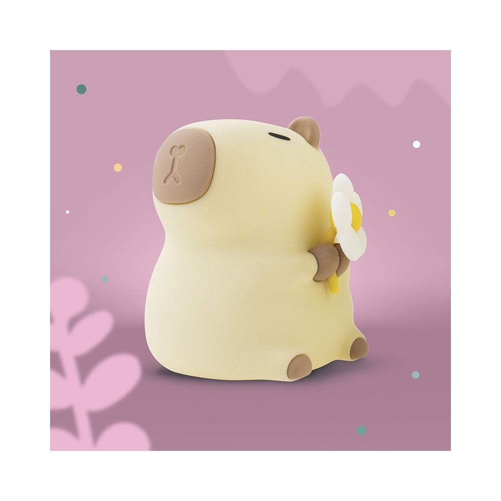 MARY'S LAMPKA NOCNA LED Kapibara Florystka RGB