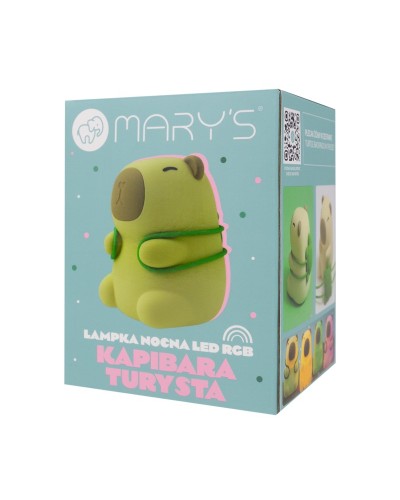 MARY'S LAMPKA NOCNA LED Kapibara Turysta RGB