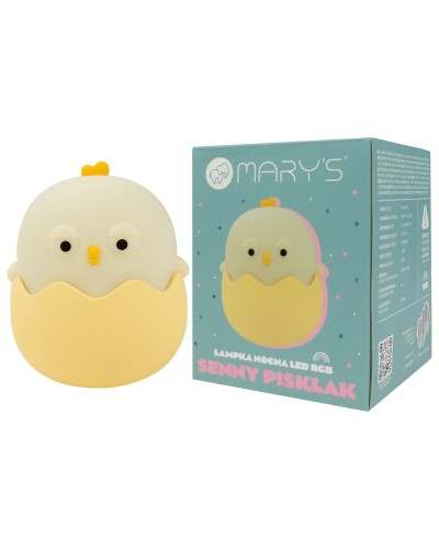 MARY'S LAMPKA NOCNA LED RGB SENNY PISKLAK