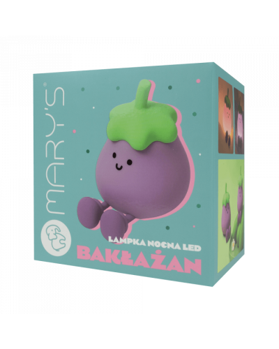 MARY'S LAMPKA NOCNA LED BAKŁAŻAN