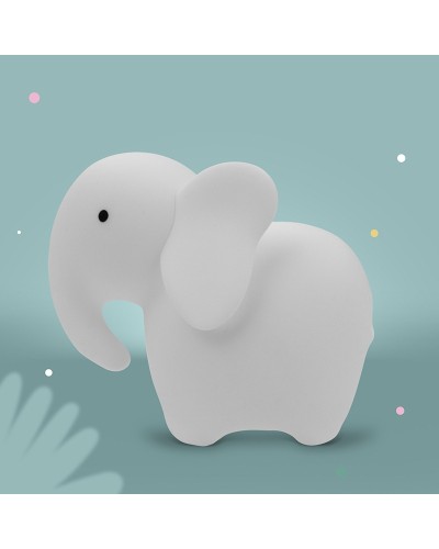 MARY'S LAMPKA NOCNA LED SŁOŃ BIAŁY RGB Z PILOTEM